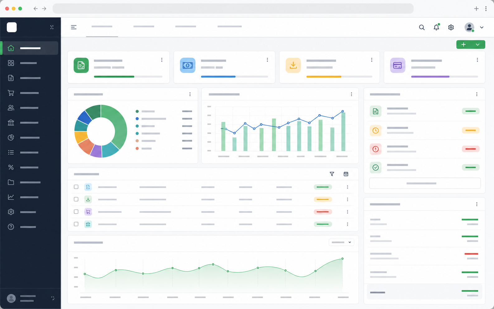 BlinkAudit cloud accounting dashboard with GST, invoicing, inventory, payroll, financial reports and compliance management